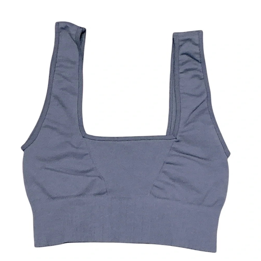 FP MOVEMENT Good Karma Square Neck Bra XS/S Gunmetal NWT - Picture 5 of 6
